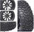 4Pcs 12mm Hex RC Wheels Tires, Height 2.99 inch (76mm) for 1/10 On Road and 1/14 1/16 1/18 Scale Models