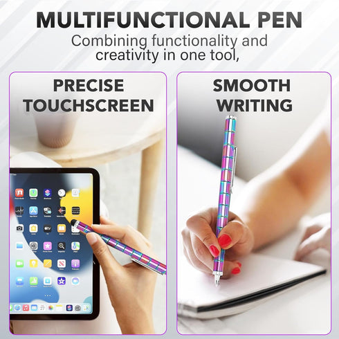13 8+, Magnetic Fidget Pen - Perfect Writing and Spinner Magnet Toy Combination, Figette Figit Pen with Magnetic Rings