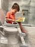 PandaEar Toilet Potty Training Seat with Step Stool Ladder, Comfortable Safe Potty Seat with Anti-Slip Pads Ladder
