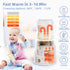 Portable Bottle Warmer, Temperature Control Baby Bottle Warmer Leak Proof Baby Milk Rechargeable Baby Bottle Heater