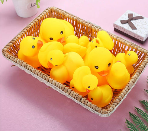Bath Duck Toys 30 PCS Mini Rubber Ducks, Squeak and Float Duckies for Baby Shower Party Decoration (1.6'')