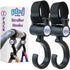 Stroller Hooks 2 Pack, Organizer Clip for Travel Purse, Shopping, Diaper Bags