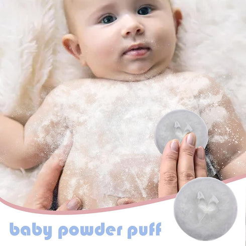 Generic Baby Powder Puff - Soft Skin-Friendly Body Powder Applicator | Portable Round Face Body Puff, Dustproof Powder