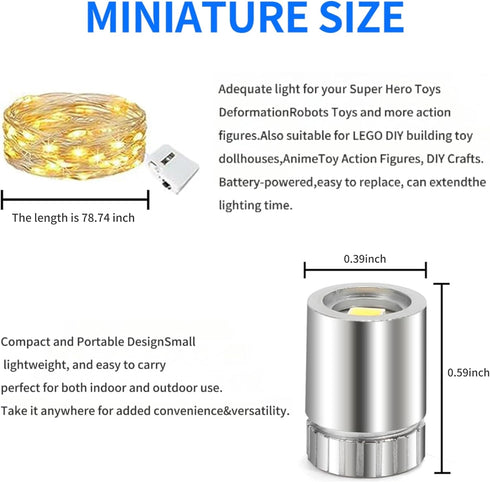 10 3 15 (10-Warm Pcs Miniature Led Lights LED String Lights Extra Battery,Battery Operated Tiny Small Led Lights,Tiny