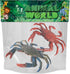 Gemini&Genius 2Pcs Crabs Marine Animal Action Figures, Educational Ocean Model Toys for Kids