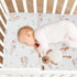 CaTaKu Crib,28"x 52" Baby Crib Sheets Cute Rabbit Bunny Woodland Mini Crib Sheets Fitted for Girls Boys,Neutral Soft