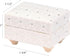 Dollhouse Sofa Chair with Ottoman, White Miniature Living Room Furniture Armchair for 6 inch Dolls, 1/12 Scale
