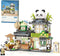 MEIEST Mini City Shop Street View Building Blocks Model Set,Simulation Animals Architecture Collection
