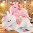Unicorn Plush Hugging Pillow, Big Stuffed Animal Body Pillow Toy Gifts for Kids, Valentine, Christmas (Pink, 39.3 in)