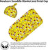 Nanyizly Set 0-6m Yellow Rubber Cute Duck Newborns Beanie Swaddle Blanket Baby Receiving Blankets for Infant Boy Girl