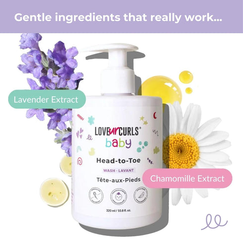 320 mL Love Ur Curls - LUCK Baby Head to Toe Wash, Gentle & Tear Free, Pediatrician Approved, Body Wash, and Ultra Mild