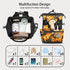 Hsnar Backpack Cow Sunflowers Waterproof Diaper Bag Large Capacity Baby Bag with Stroller Straps, Multi-Pocket Diaper