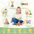 6-in-1 0-6 6-12 1-3, Set 6 YHHYTOY Montessori Baby Toys Months, Infant Teething Toys Soft Stacking Blocks Rings Shape