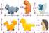 6 Pack Set Tub Works Woodland Animals Watertight Baby Bath Toys, | Sealed, No Hole Bath Toys Design Keeps Moisture Out