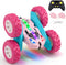 Threeking New Remote Control Car RC Flip Stunt Double Sided Driving Cars