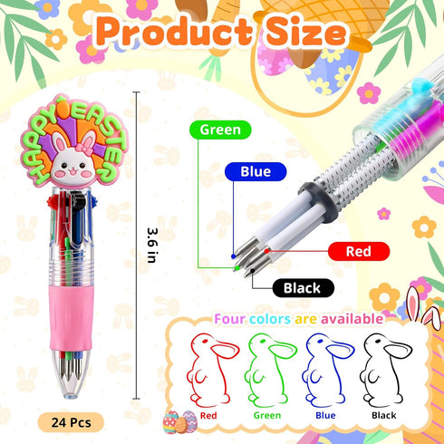 SZCECHRE 24 Pack Easter Eggs Bulk with Multicolor Pen in One - Easter Egg Fillers & Easter Party Favors for Kids