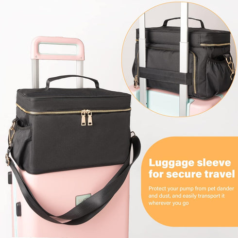 Flyangle S1 S2 EliteMom Breast Pump Bag (Patent Pending) - Stylish Pumping Bag Compatible with Spectra Gold