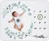 fundich Baby Milestone Blanket for Boys & Girls | Soft Monthly Picture Blanket