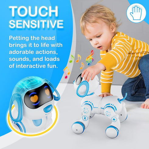 R3 3-12 Contixo Robot Dog Kids Toy - Remote Control Robots Interactive Smart Dancing Toy for Kids Boys Girls Toddler