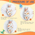 17-22 inch Reborn Baby Doll Clothes Swaddle Blanket Hat (Dinosaur Pattern) for Reborn Boy Baby Doll Clothing Adjustable