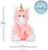 Cozy Princess Pink Unicorn - Microwavable & Weighted Plush Stuffed Animal - Heated Plushie for Warmth - Cute, Soft, Toy