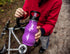 Kids Water Bottle with Straw & Handle, 12 oz Red, Eco Friendly Toddler Cups, Leak Proof Lid