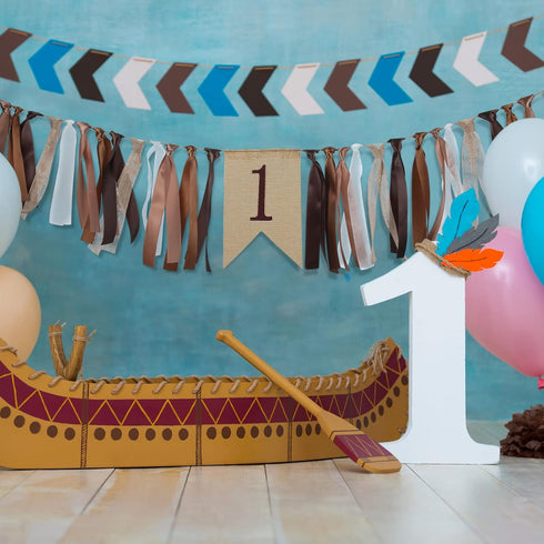 1st Birthday Decorations for High Chair Banner Boy's First Highchair Birthday Banner Baby Wild One Burlap Decorations