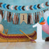 1st Birthday Decorations for High Chair Banner Boy's First Highchair Birthday Banner Baby Wild One Burlap Decorations