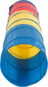 Pacific Play Tents Kids Find Me Multi Color 6 Foot Crawl Tunnel - Red, Yellow & Blue, 6'L x 19"T