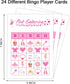 Ballerina Party Bingo Game Cards, 24 Players, Ballet Dance Themed Bingo for Family Friend Adult Party