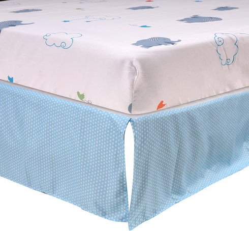 CribMATE 3 Set 1 +1 1 Set 28 52 PCs Blue Elephant Hot-Air-Balloon Nursery Crib Bedding Quilt Fitted Sheet + Skirt Baby