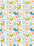 miaozhen 1 Pack 52x28 Cotton Baby Crib Sheets for Boys Girls Soft Comfy Little Fresh Safaris Butterfly Floral Muslin