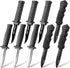 9 Pack Retractable Fake Knife Halloween Props, 9 Pcs Style A with Plastic Blades