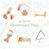 6 1 2 3 18+ Musical Instruments - in Wooden Musical Toys for Year Old Boy & Girls Birthday Gifts, Neutral Colors