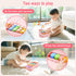 1-3, 1+ 3 1 8 Baby Piano Xylophone Toy for Toddlers Age Montessori Musical Toy Double Sided Cards Pink Educational Gift