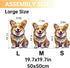 Wooden Puzzles for Adults, Clever Corgi Wooden Jigsaw Puzzles, Unique Animal Shape Wood Cut Puzzles