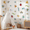 Insect Cartoon Wall Sticker, Nursery Decor, Caterpillars, Dragonflies, Snails, Ladybugs Wall Decor