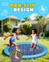 GloopGlee 67" Summer 1-12) Non-Slip Dog Splash Pad Heavy Duty, Outdoor Sprinkler Water Play Mat, Backyard Water Toys