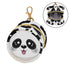 Panda Round Pacifier Storage Case with Zipper, Portable Pacifier Case for Travel, Diaper Bag & Purse, Pacifier