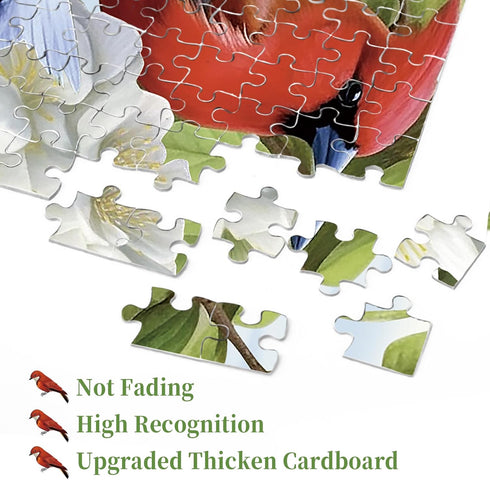 Bird Puzzle for Adults - 1000 Piece Flower Jigsaw Puzzles with Animals - Nature Garden Puzzle