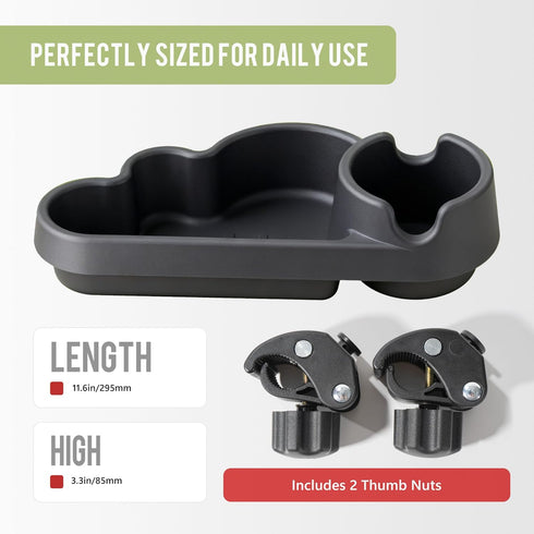 Li & Zhao Universal Stroller Snack Tray Attachment - Universal Snack for Cloud Cup Holder Stroller Tray Attachment