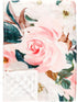 Flower Minky Baby Blanket for Boys & Girls, Double Layer Soft Plush Toddler Blanket, 30 x 40 in