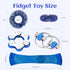 8 Pack Pcs Sensory Fidget Toys Flippy Roller Bike Chain Fidget Spinner Anxiety and Stress Relief Silent Tools Mesh