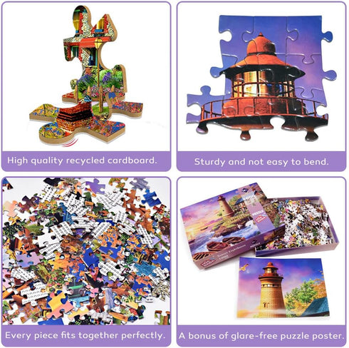 Jigsaw Puzzles for Adults: 1000 Piece Lighthouse Puzzle