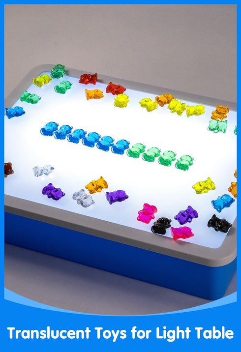 100 Counting 10 Counting Pcs Translucent Bears - Colors - Kindergarten Classroom & Light Table Manipulatives, & Color
