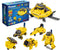 PicassoTiles STEM Kids Solar Powered Space Robot Educational Building Toy 6-in-1 DIY Kit for Age 8+