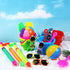 Tanlade 75 Pcs End of Year Students Gift, Kids Beach Pool Party Favors Sand Buckets Shovels Neon Sunglasses Inflatable