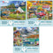 Bits and Pieces Value Set of Three Large 300 Piece Jigsaw Puzzles
