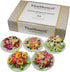 5 Assorted Salad with Plate for Dollhouse Miniature Food - 1:6 Scale Realistic Clay Food