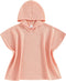 Owl's-Yard Kid's Beach Towel with Hood Waffle Loose Fit Swim Cover Up Little
